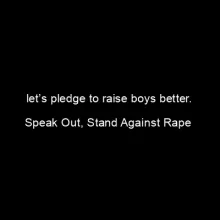 Speak Out, Stand Against Rape